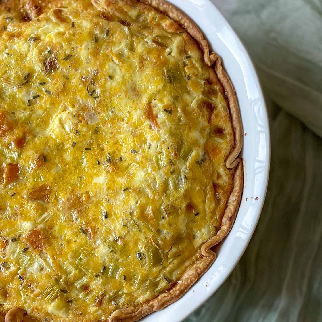 Leek & Squash Quiche