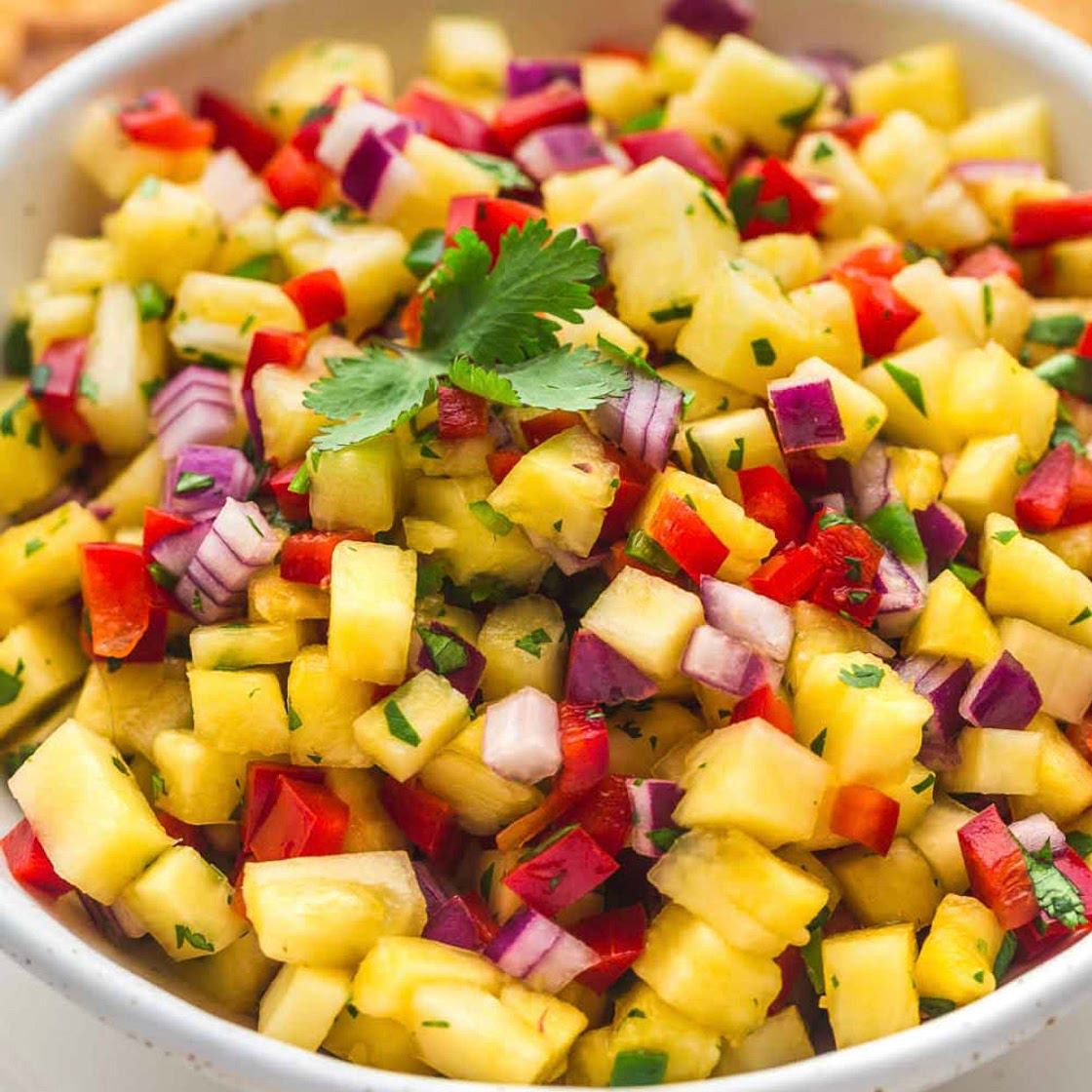 Grilled Pineapple salsa 