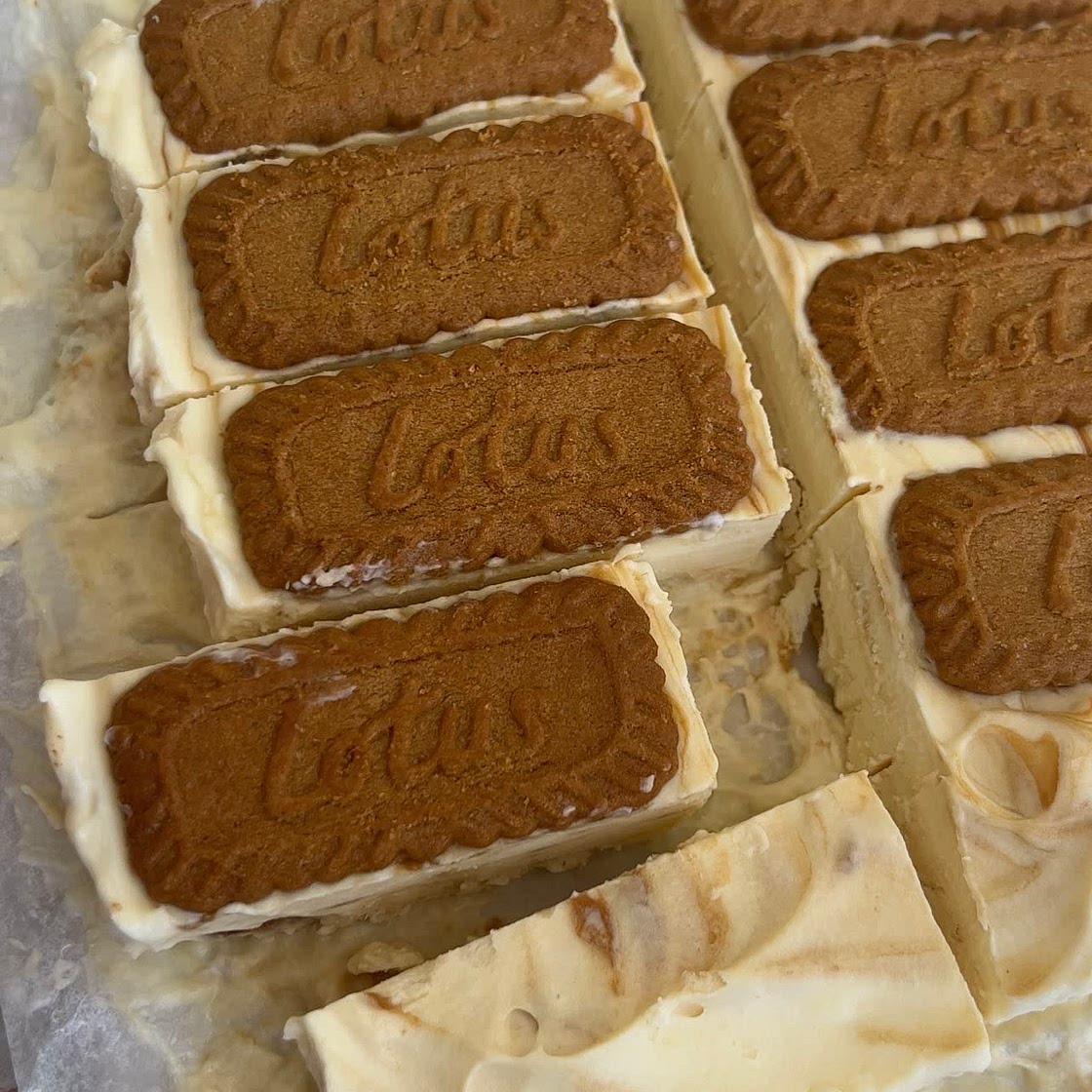 Biscoff ice cream sandwiches