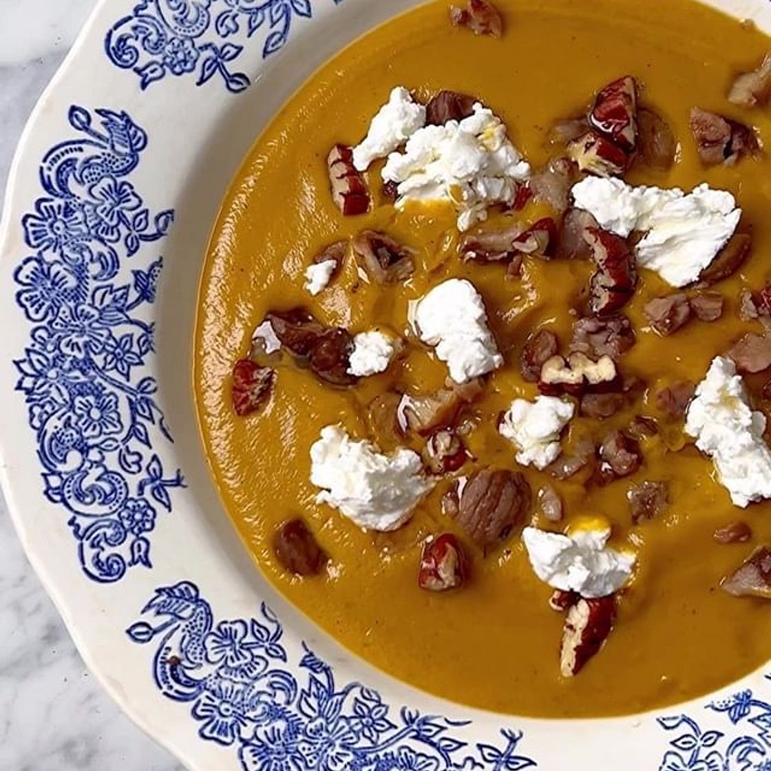 Velouté butternut & châtaignes 🌰