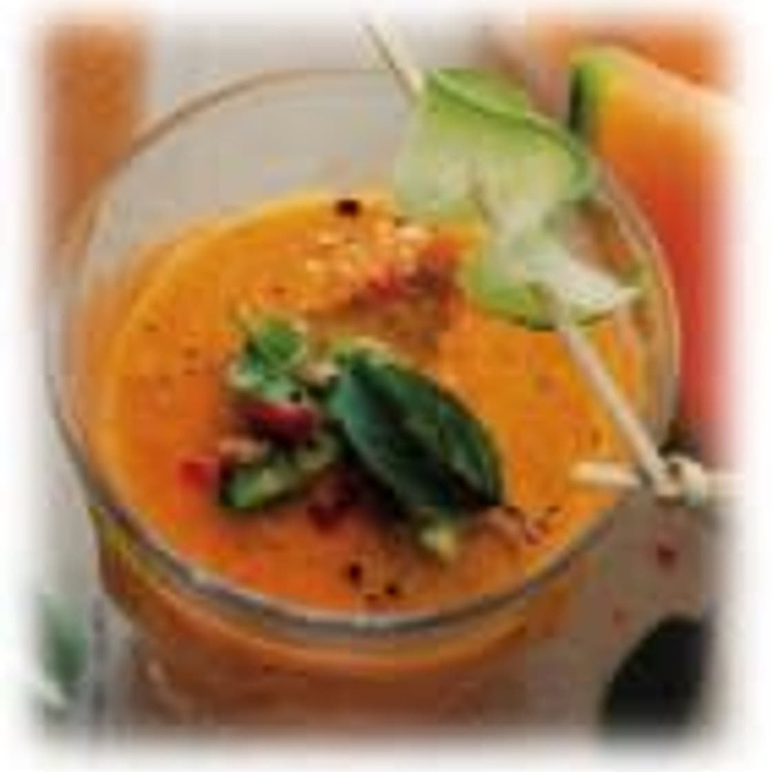 Gaspacho de melon au basilic
