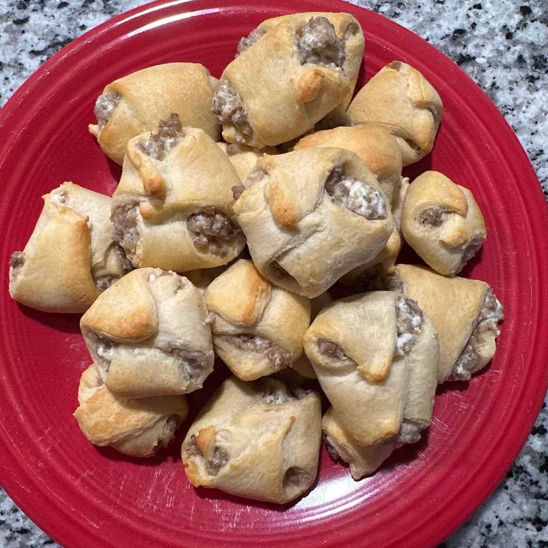 Breakfast Sausage Stuffed Crescents 
