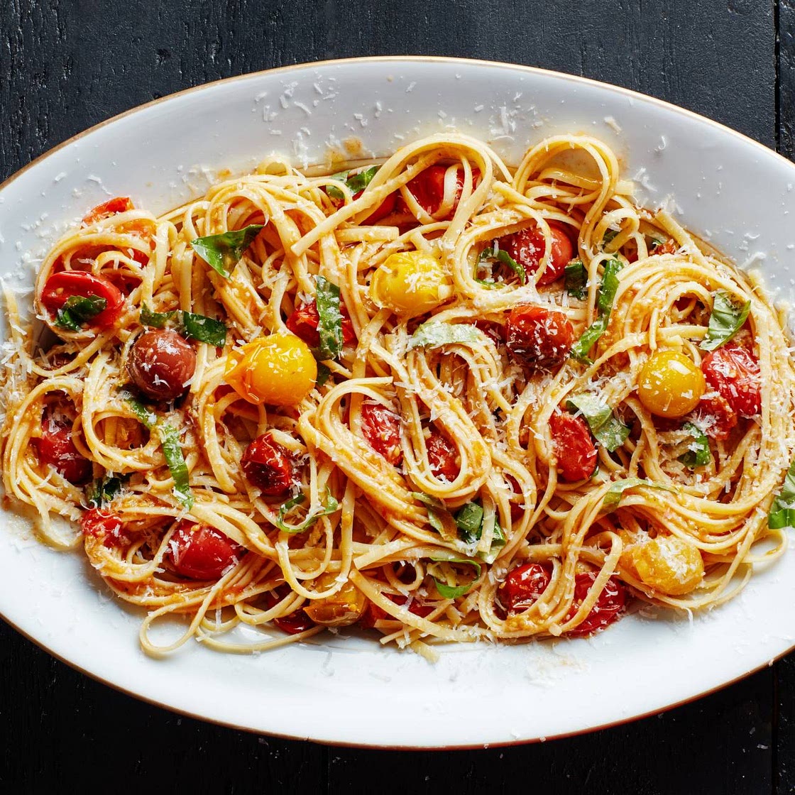Cherrytomatenspaghetti