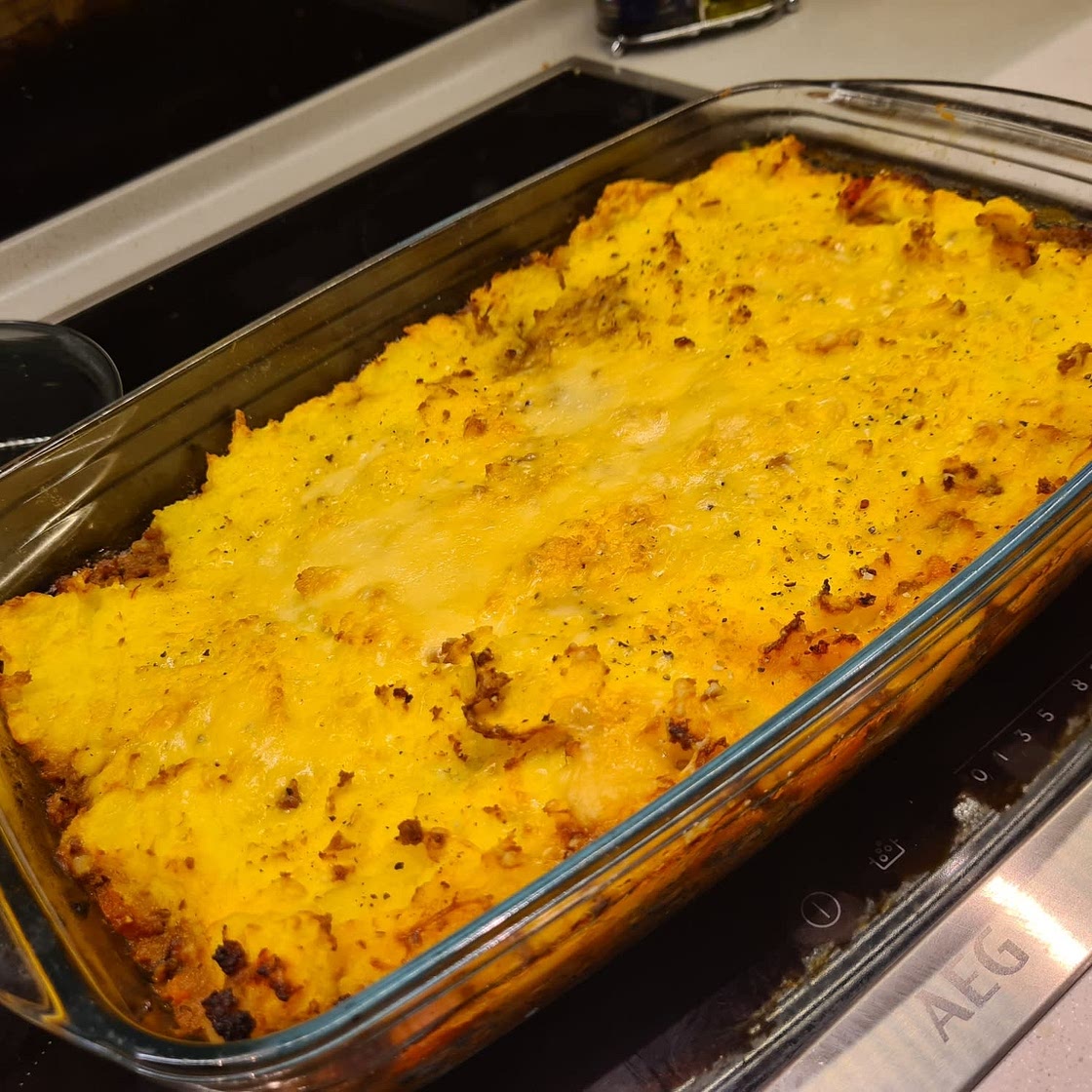 Leftover lamb shepherd’s pie