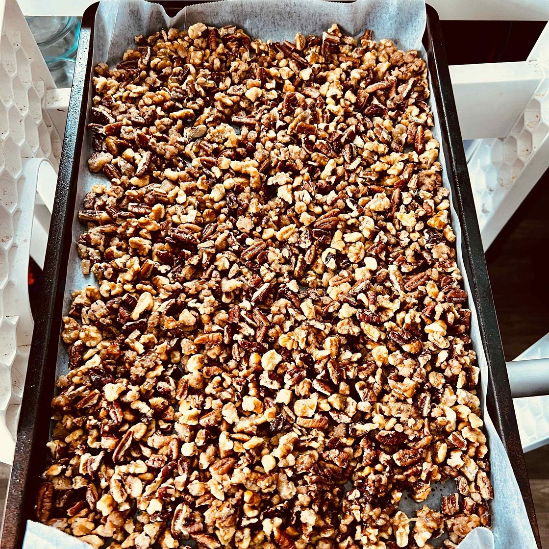 5 Minute Perfect Caramelized Nuts