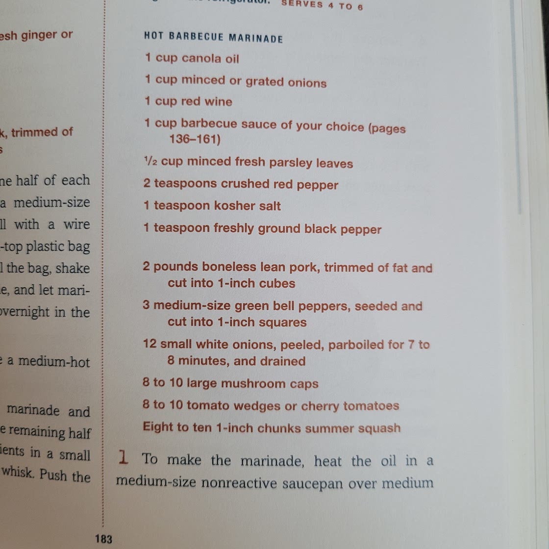 Zesty pork kabobs page 183