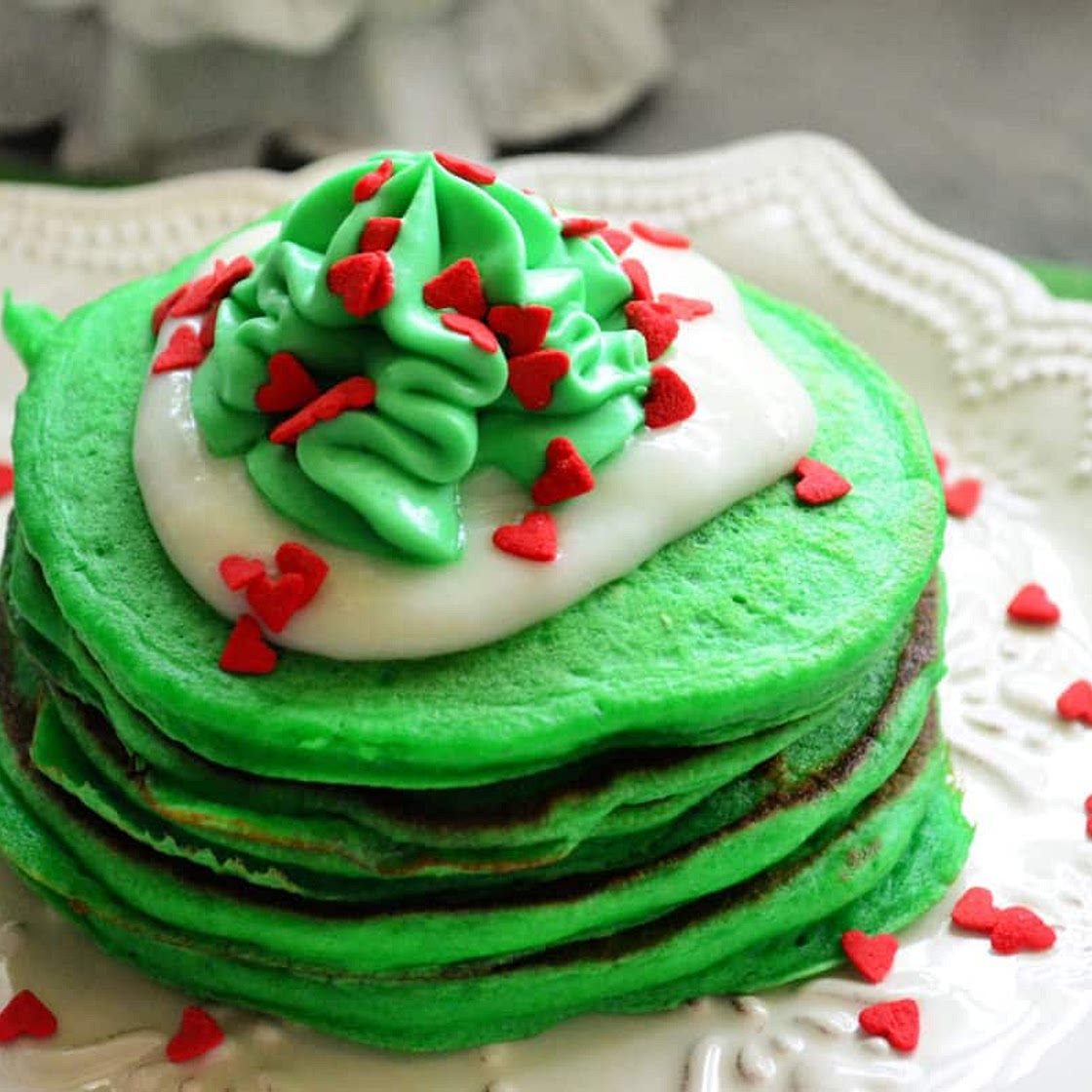 Grinch Pancakes