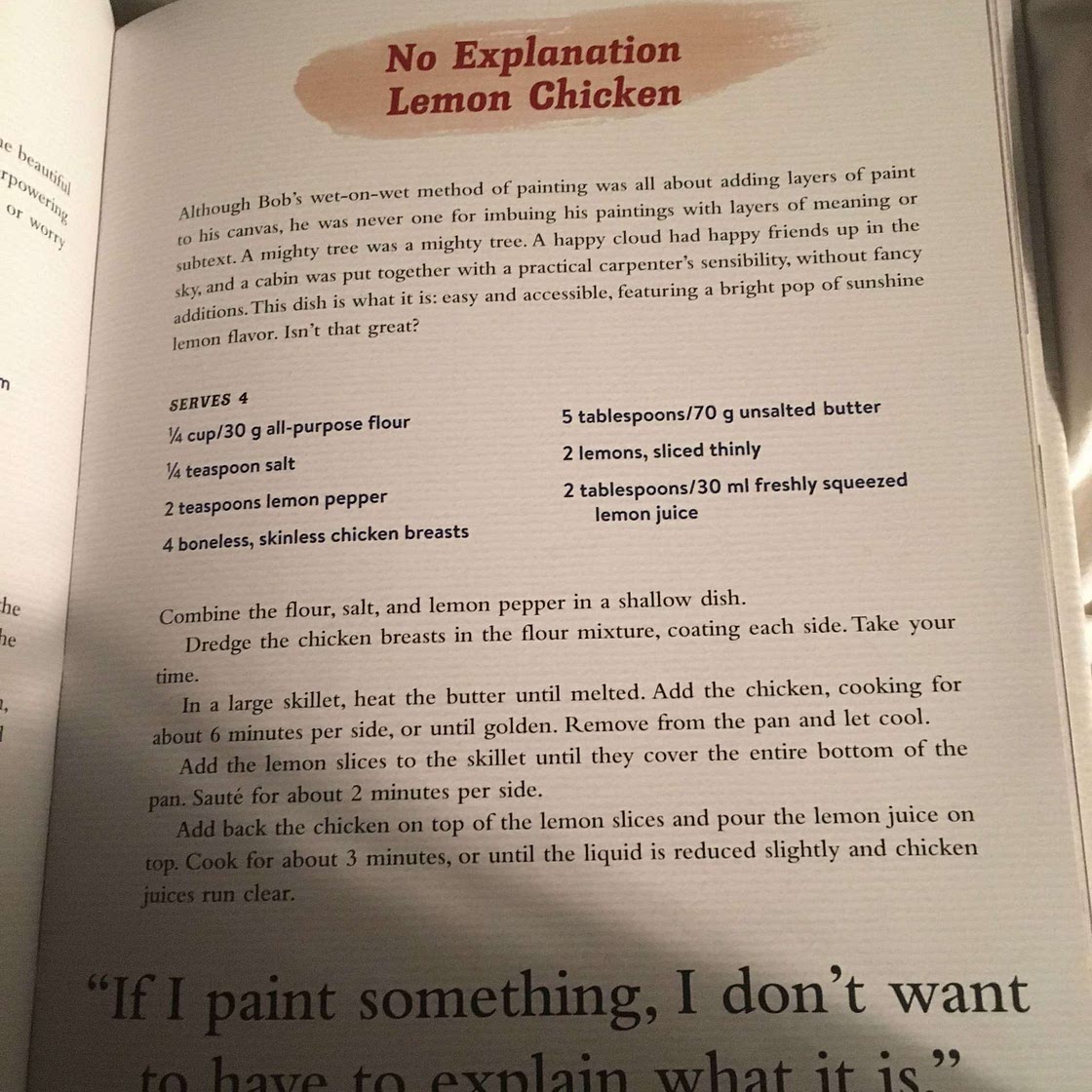 No Explanation Lemon Chicken