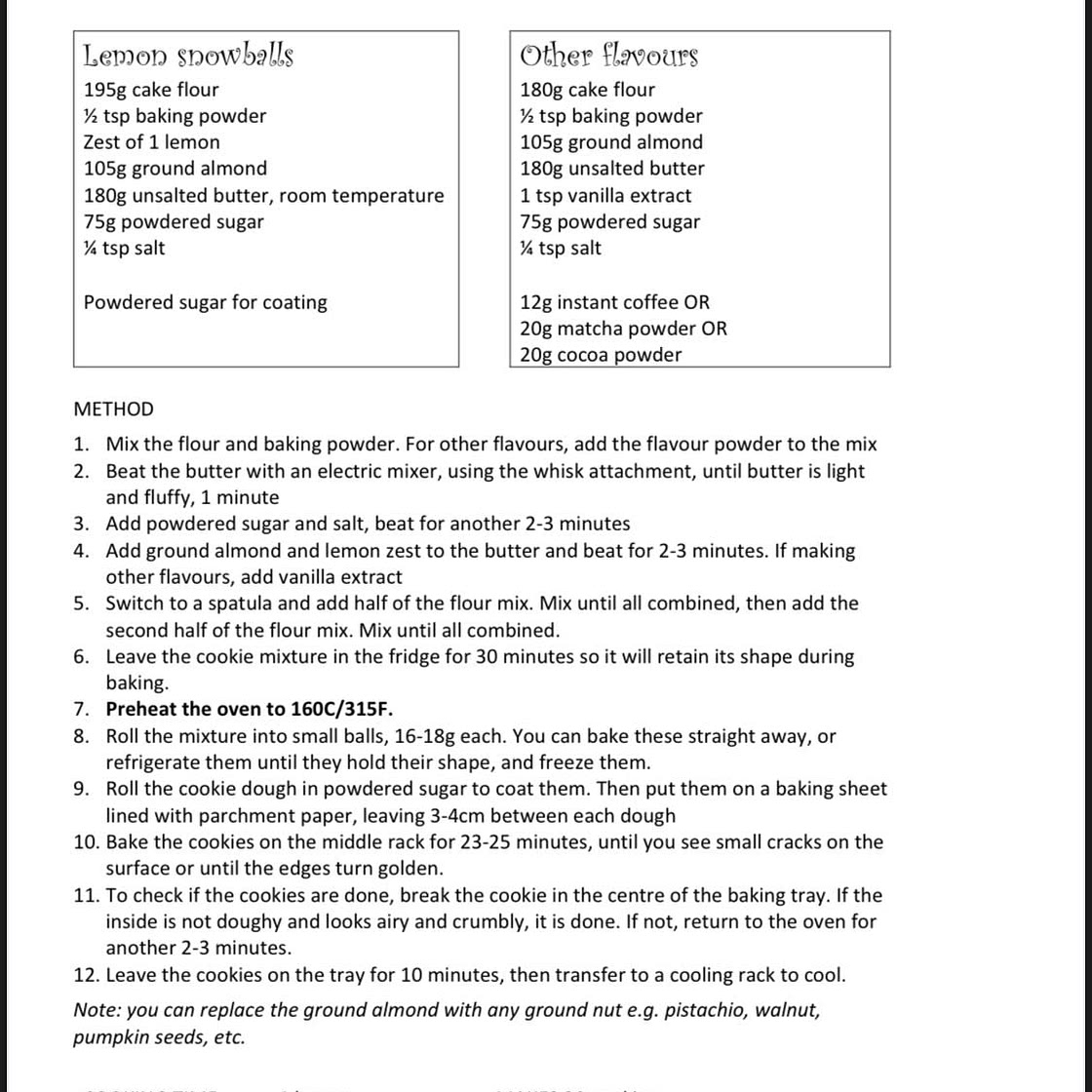 Snowball shortbread (Cindy Song)