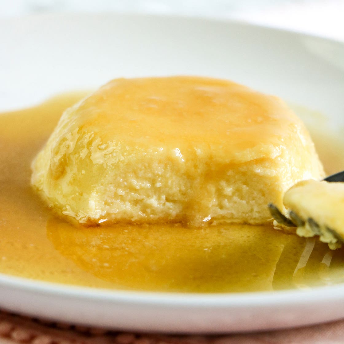 Ricotta Flan With Maple Syrup