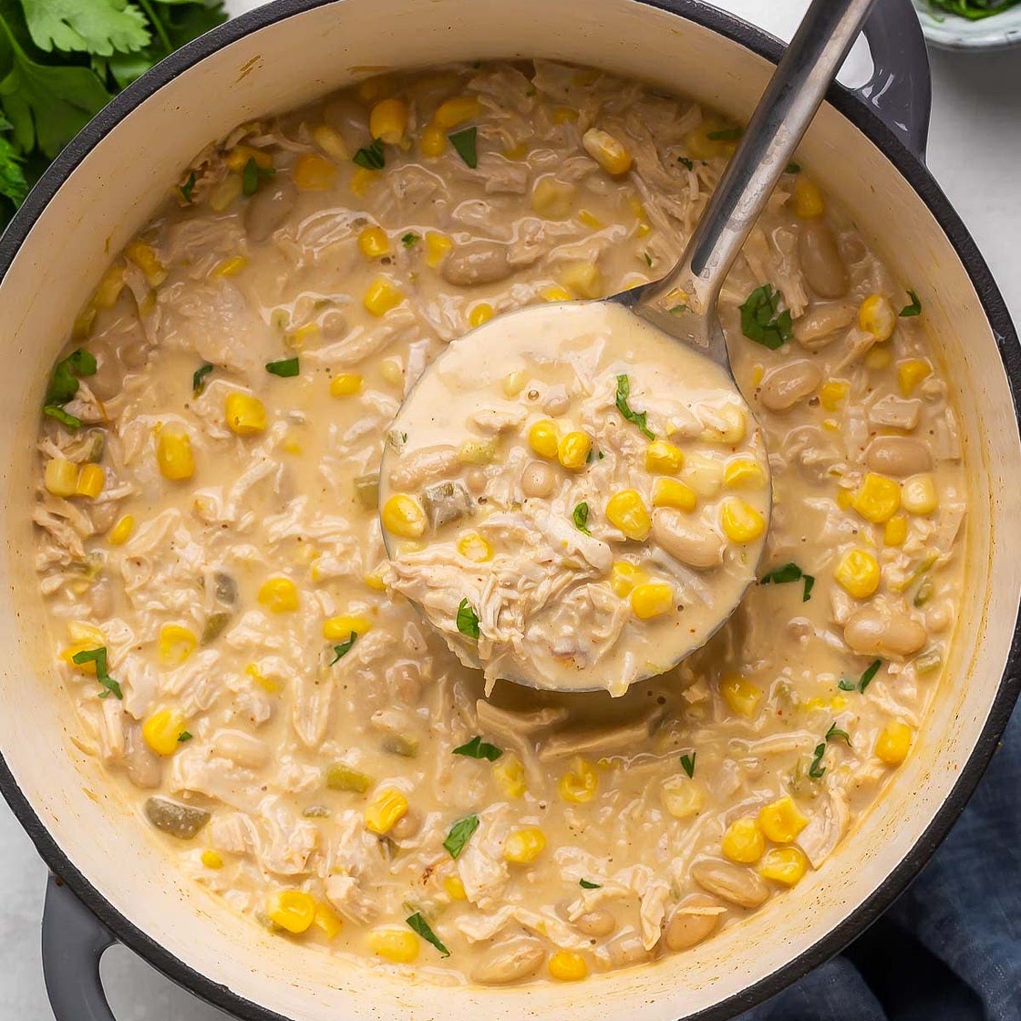 White chicken chili