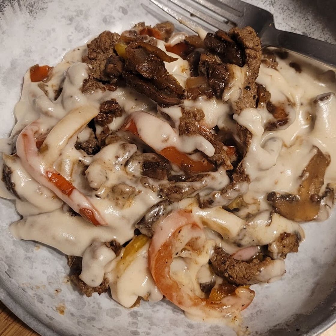 Philly Cheesesteak Skillet (AIP, Paleo, Gluten-Free, Whole30, Low Carb)