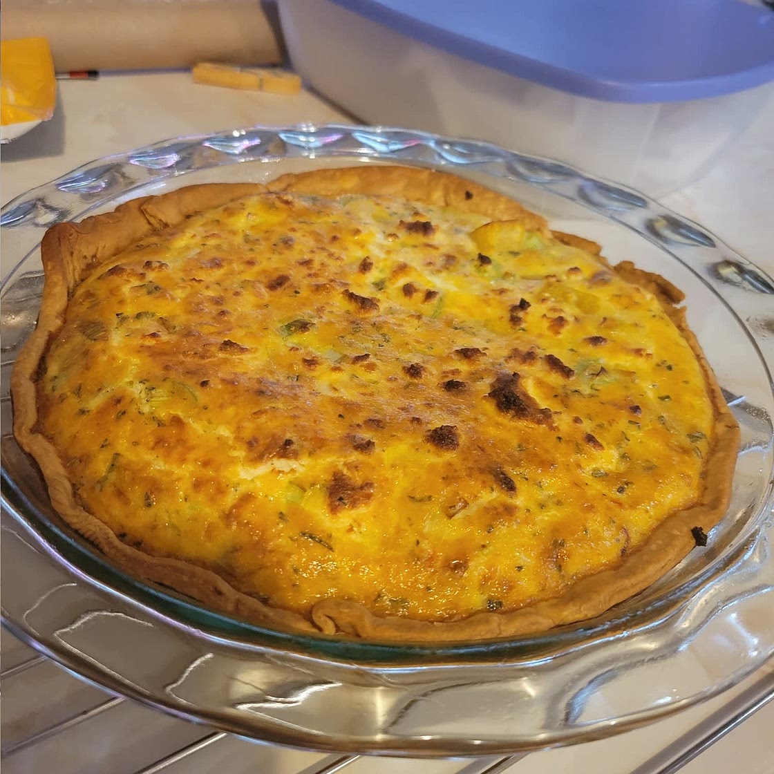 Leek & Squash Quiche