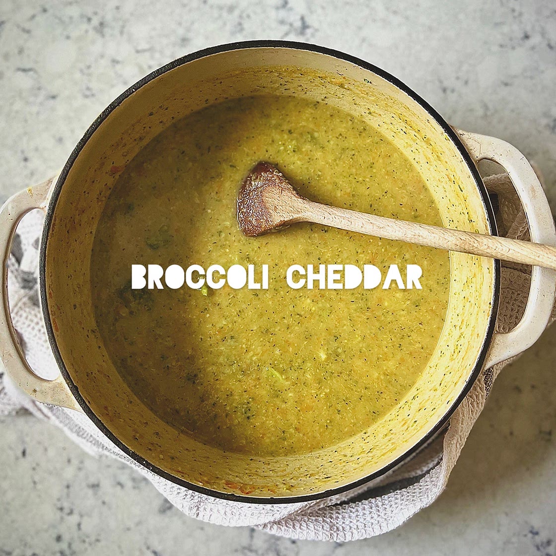 Lighter broccoli cheddar soup 