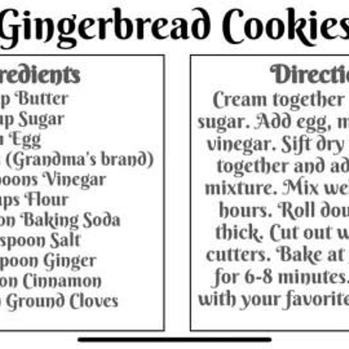 Gingerbread cookies