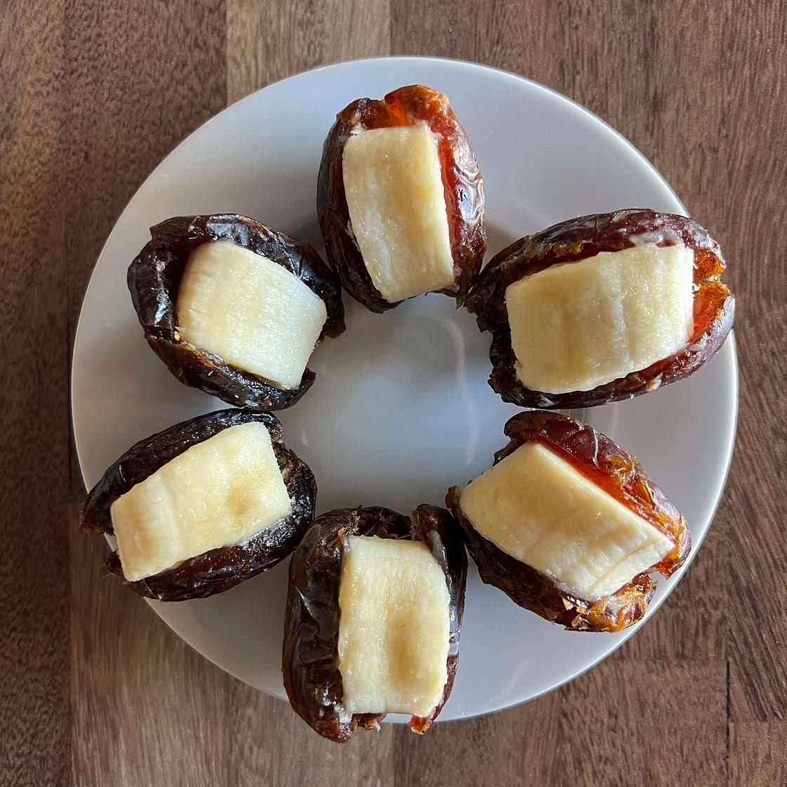 Banana Stuffed Dates
