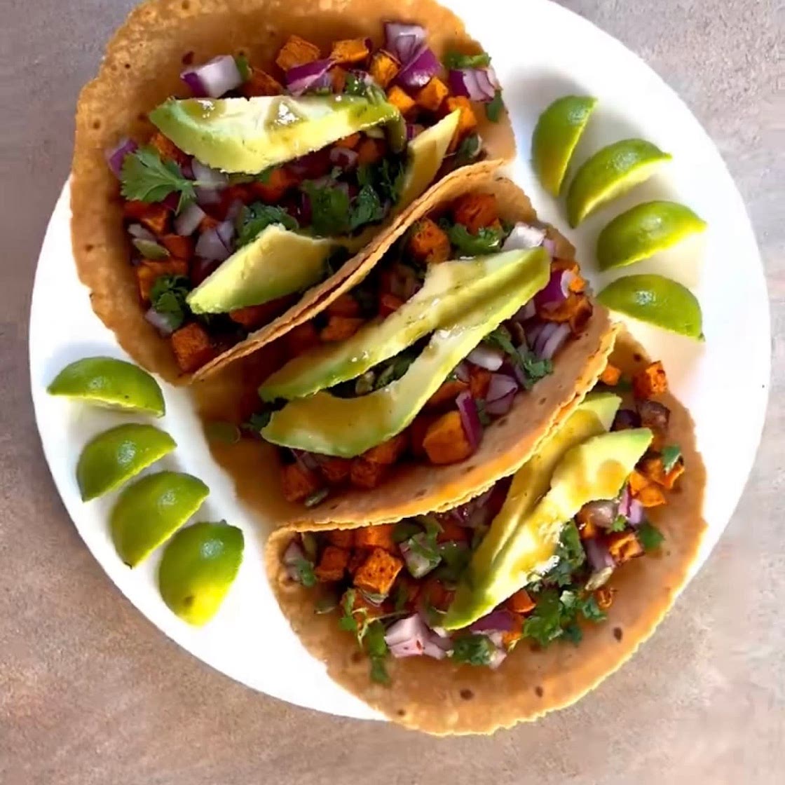 SWEET POTATO & BLACK BEAN TACOS