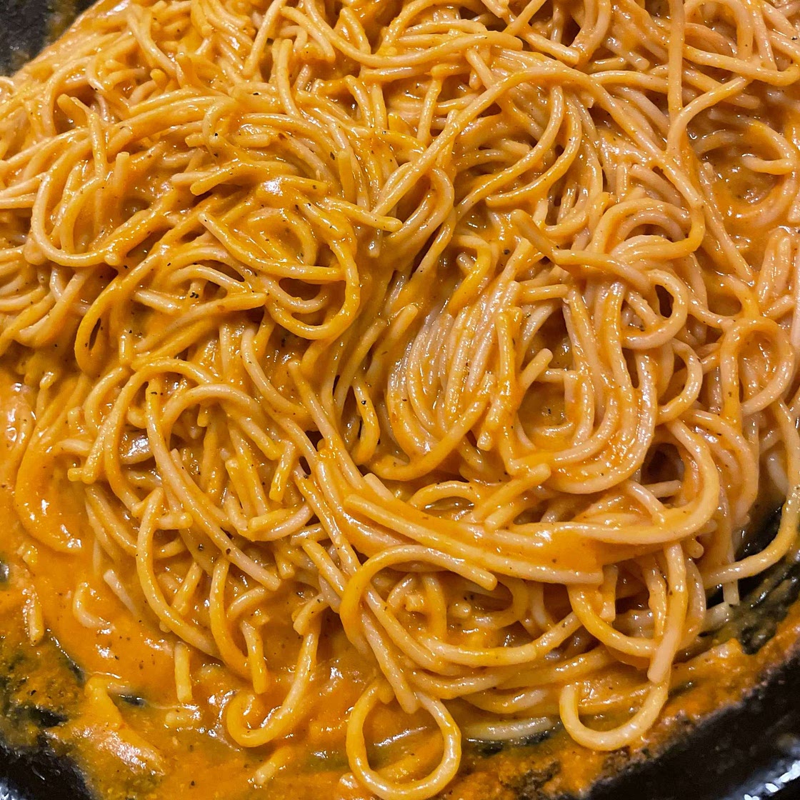 Vegan Roasted Red Pepper Pasta (GF)
