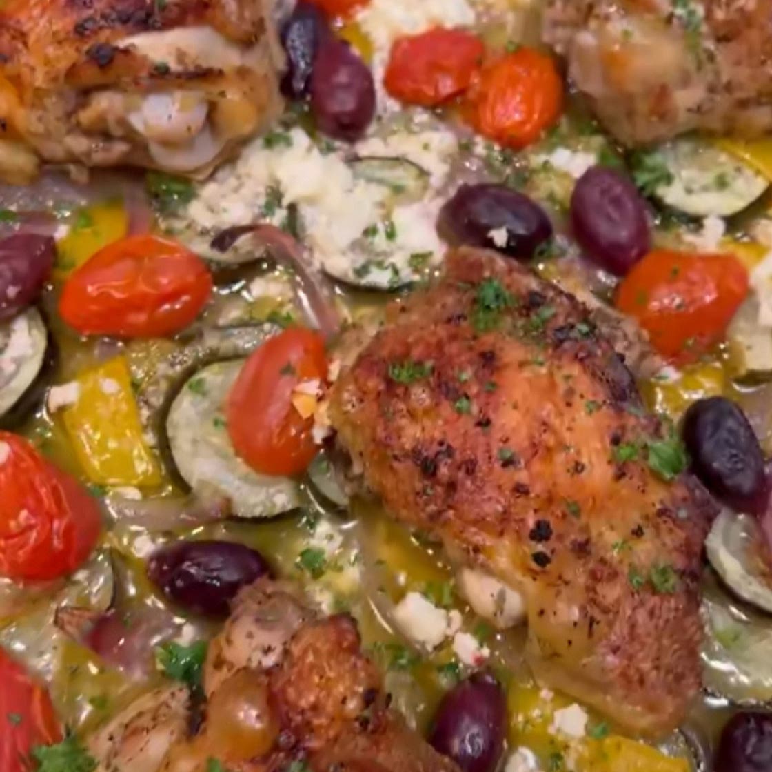 Greek Chicken Sheet Pan