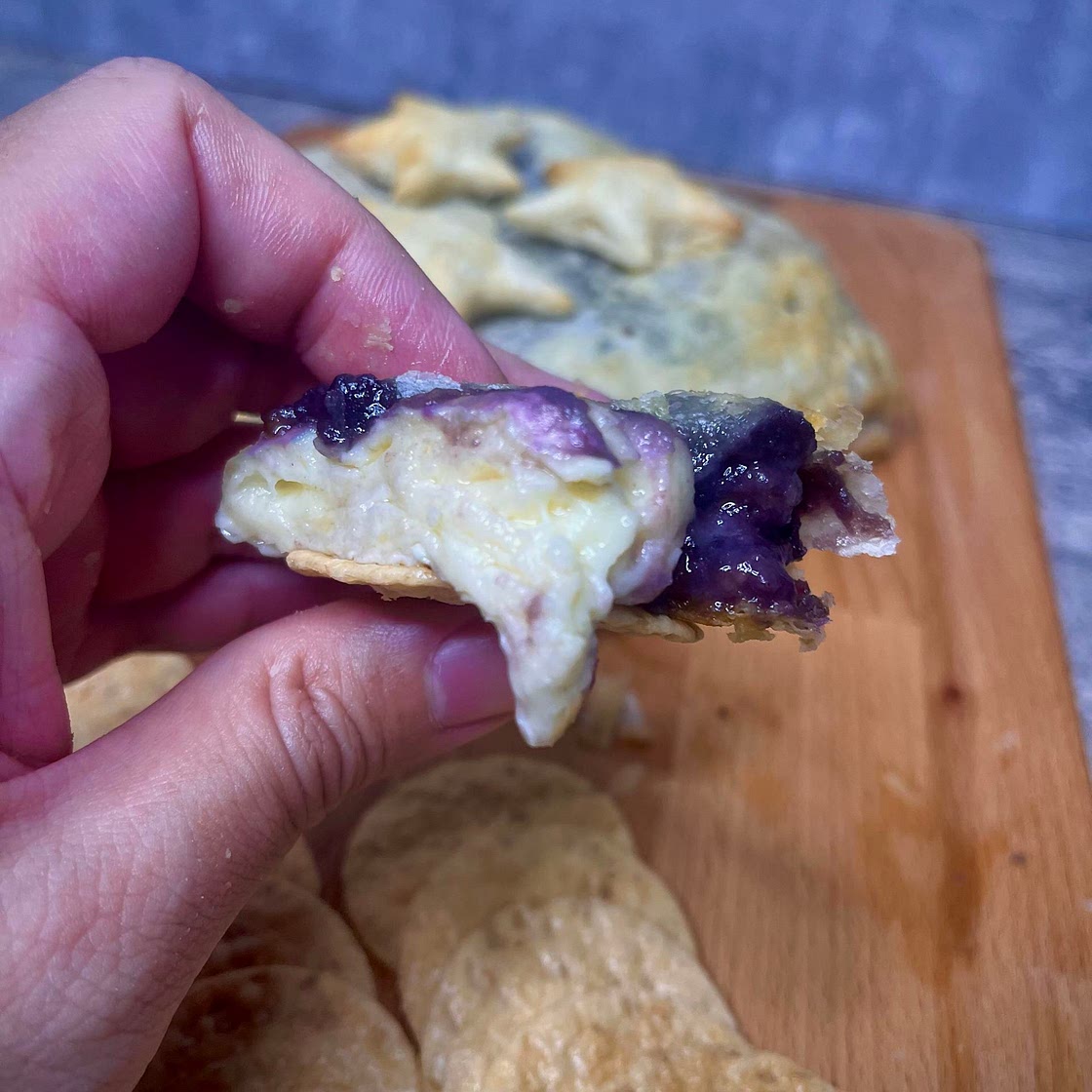 Baked Brie with Ube 