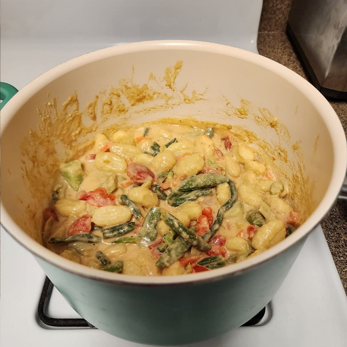 Vegan Gnocchi with Spinach and Tomatoes