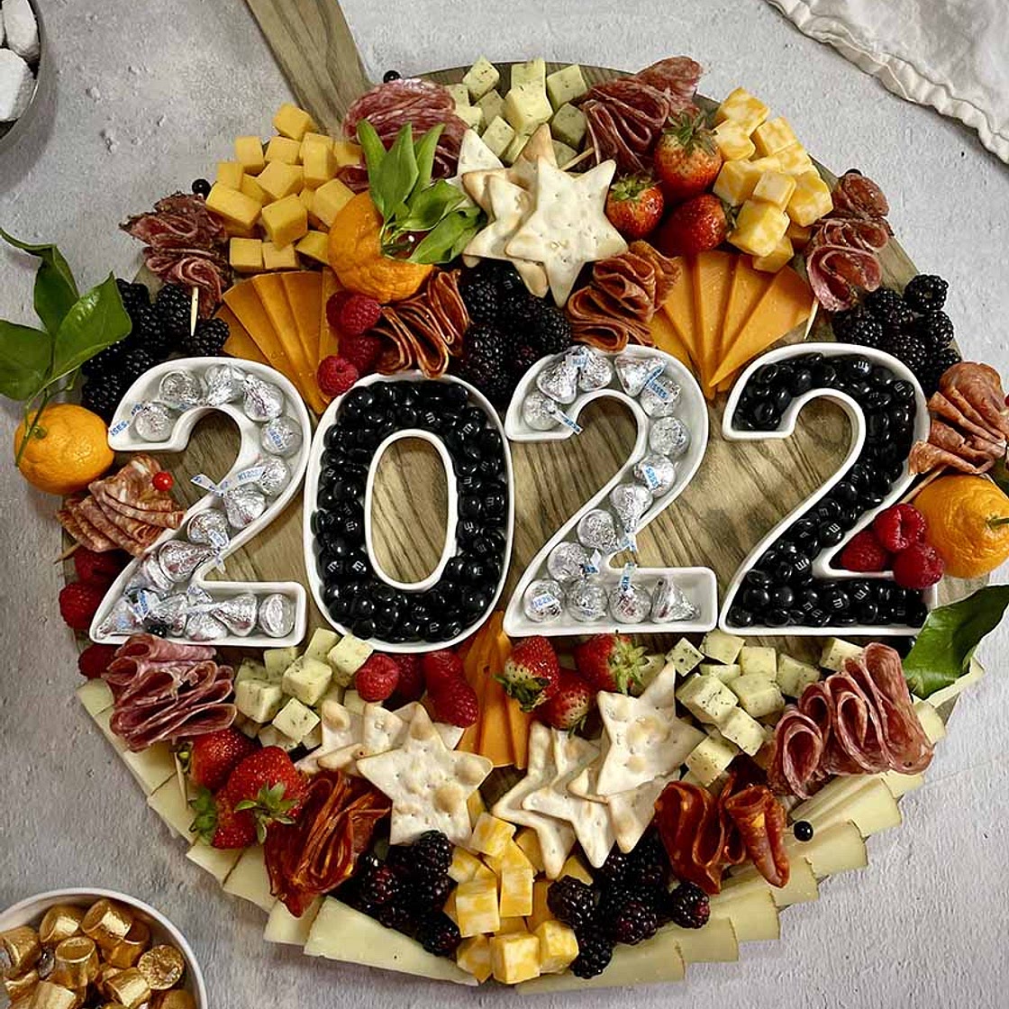 New Year's Charcuterie Board