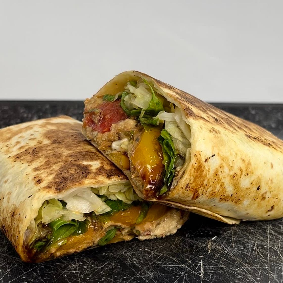 Tuna grilled vegetables wrap