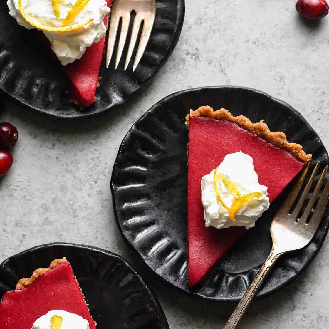 Cranberry Curd Tart
