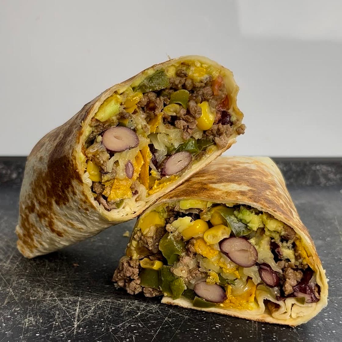 Mexican style burrito