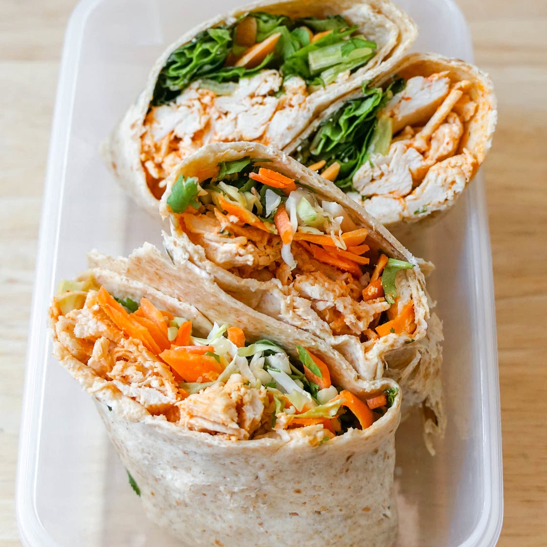 Crunchy Thai Chicken Wraps