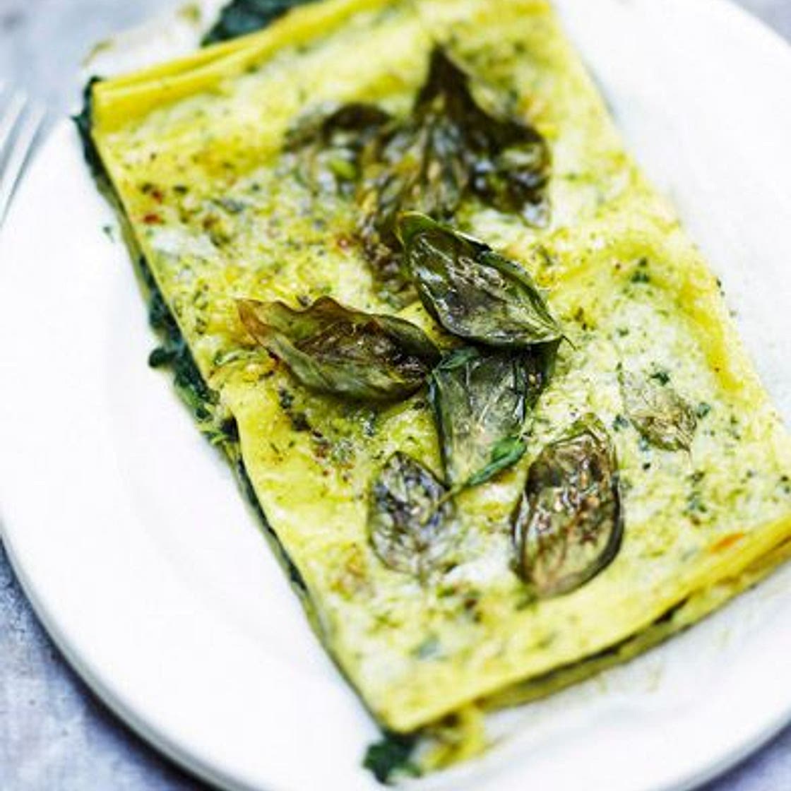 Lasagnes végétariennes ricotta et basilic