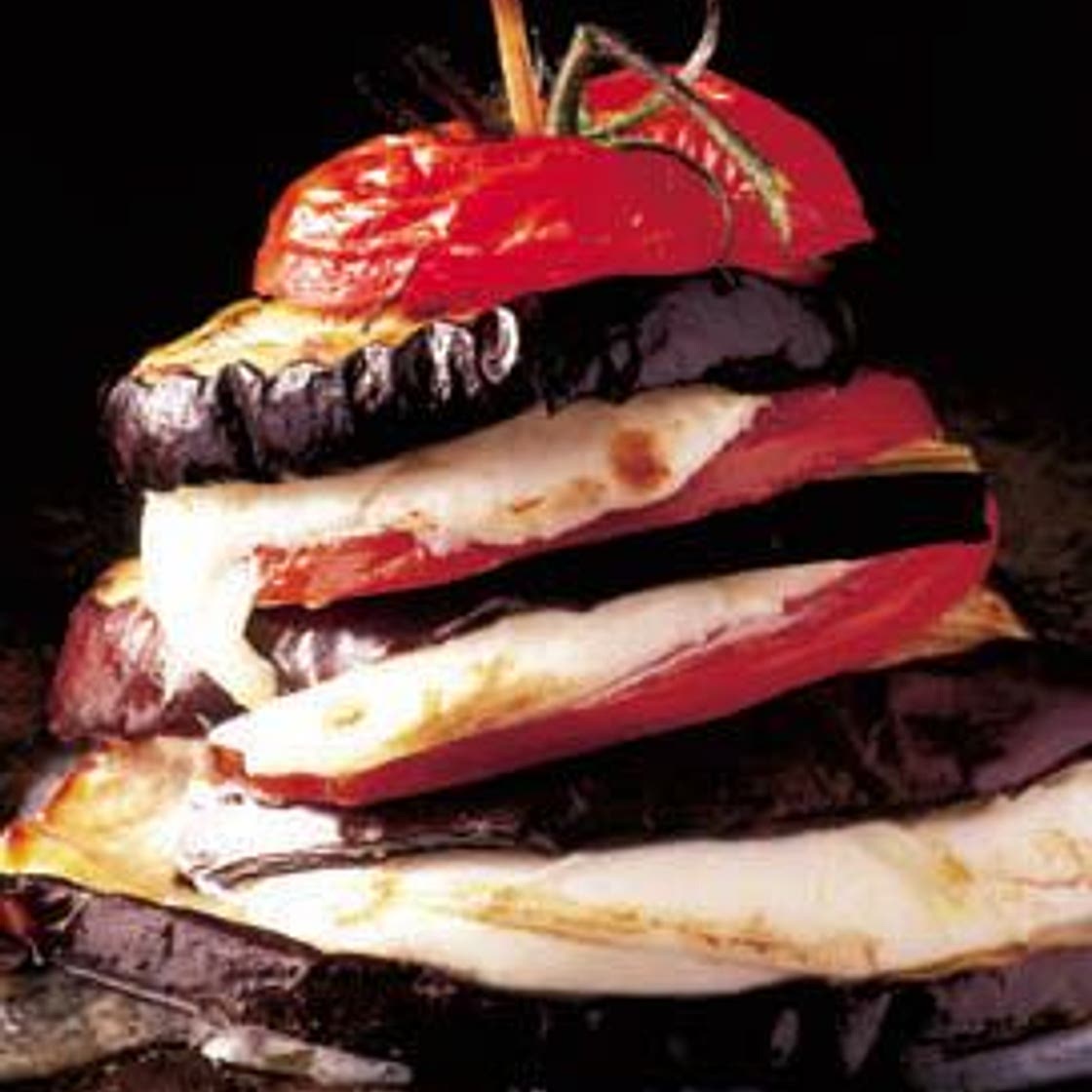 Lasagnes de tomates aux aubergines