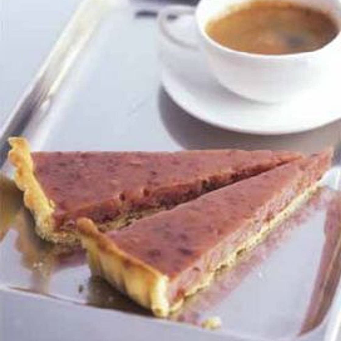 La tarte aux pralines comme un nougat