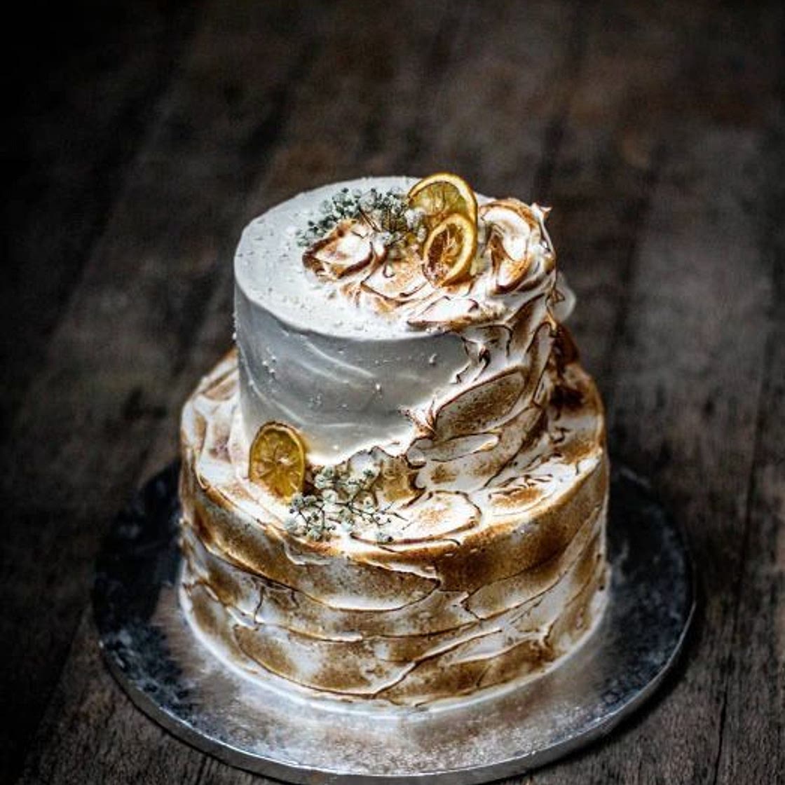 Layer cake au citron meringué