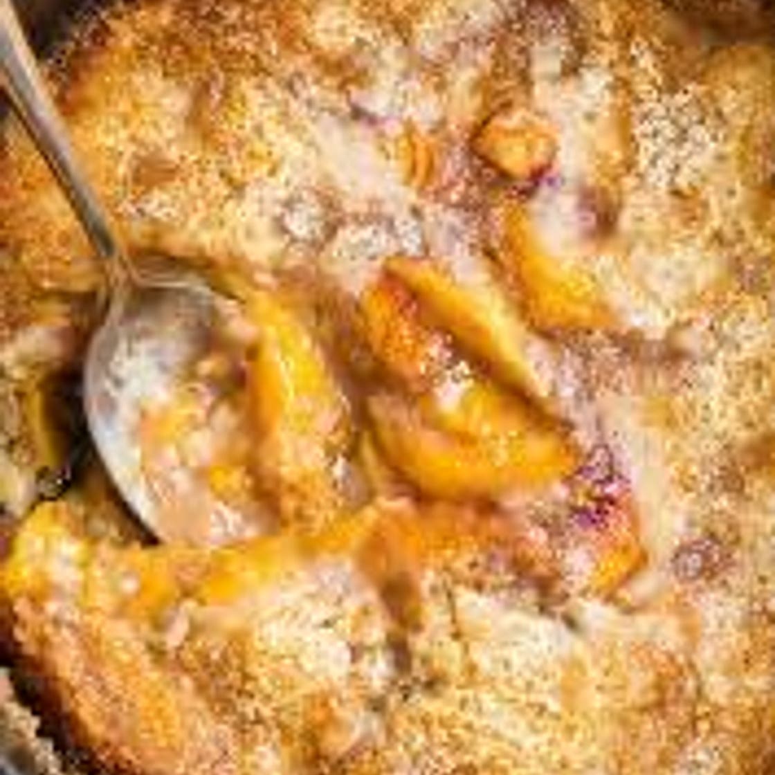 Dutch Oven Peach and Berry Cobbler Recipe