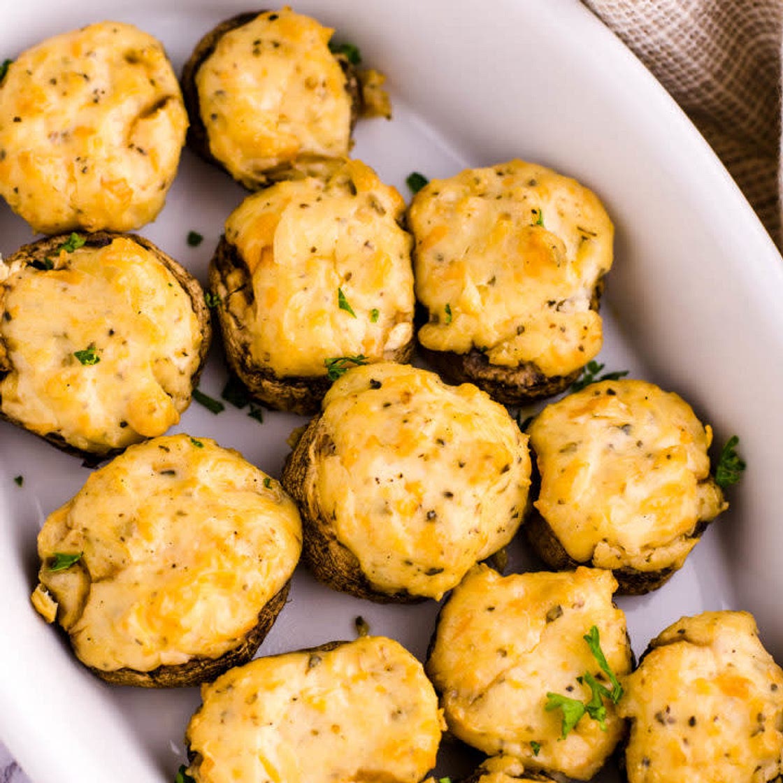 Smoked Stuffed Mushrooms