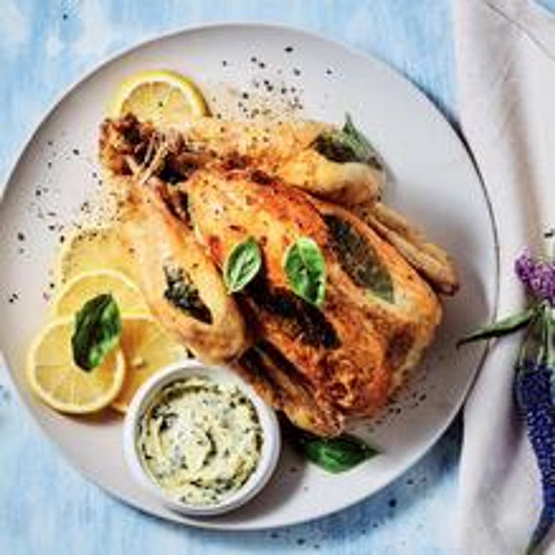 Lemon Basil Roasted Chicken