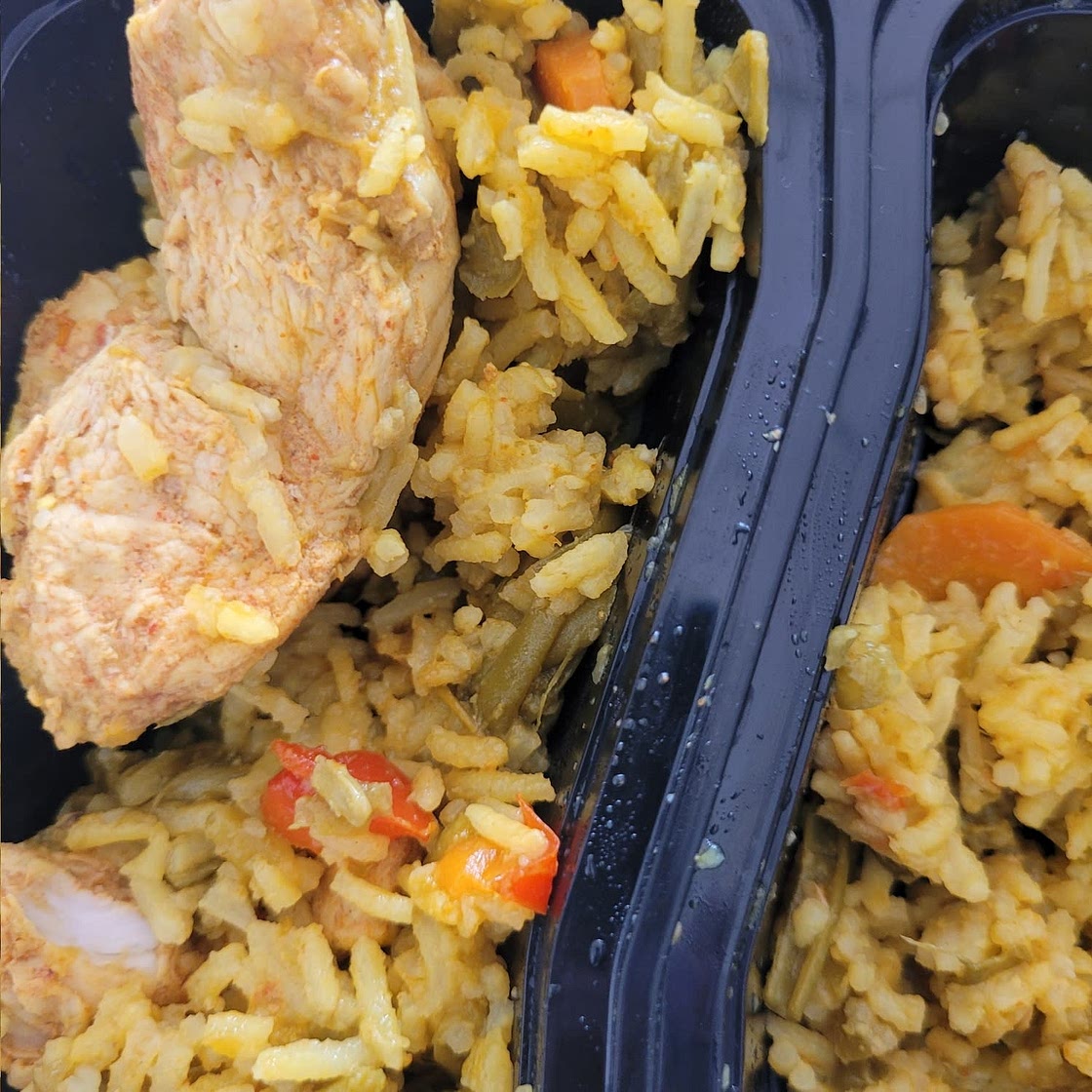 One Pan Thai Coconut Yellow Curry Chicken & Rice