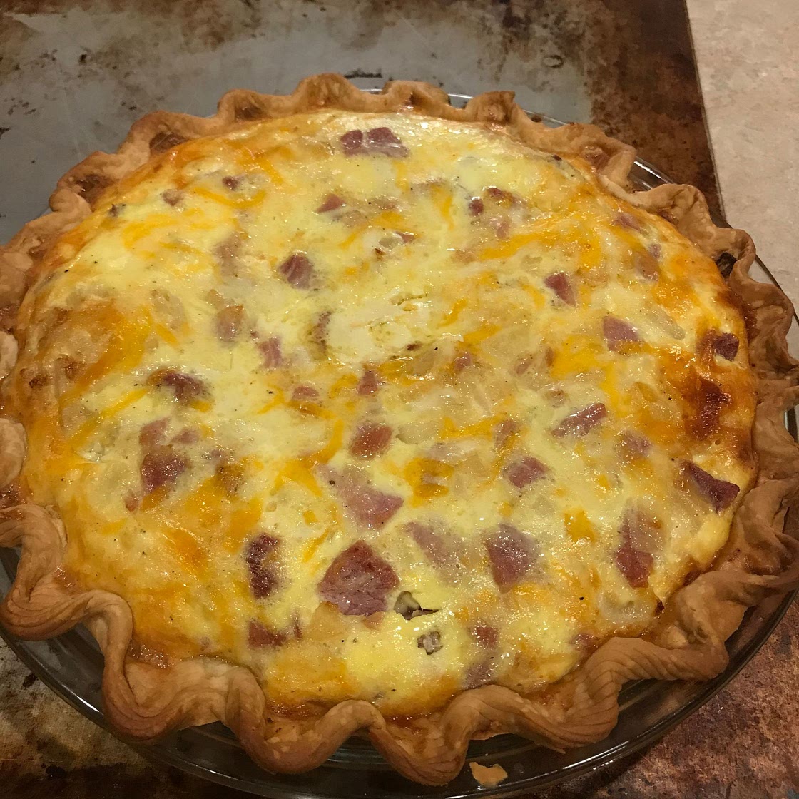 Easy Ham and Cheese Quiche