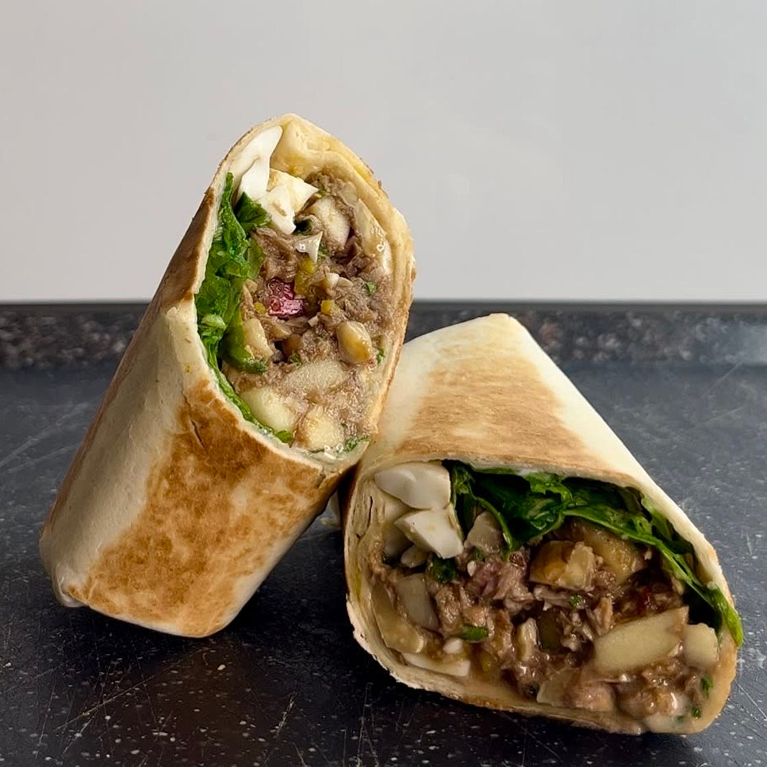 Tuna apple wrap
