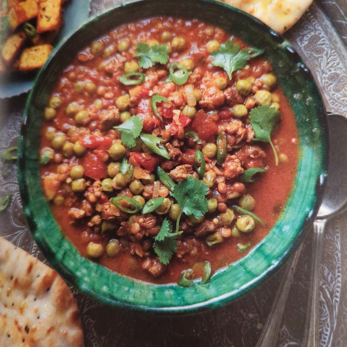 Keema peas with paneer