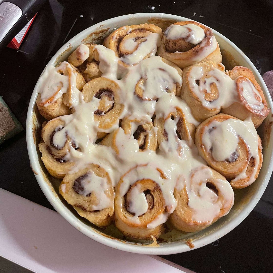 Homemade Cinnamon Rolls and Cinnamon Roll Icing Recipe