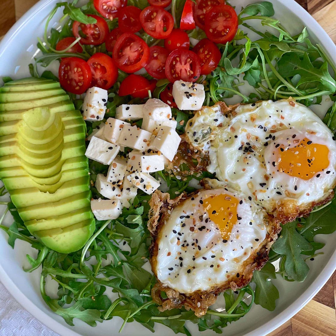Fried eggs for breakfast 