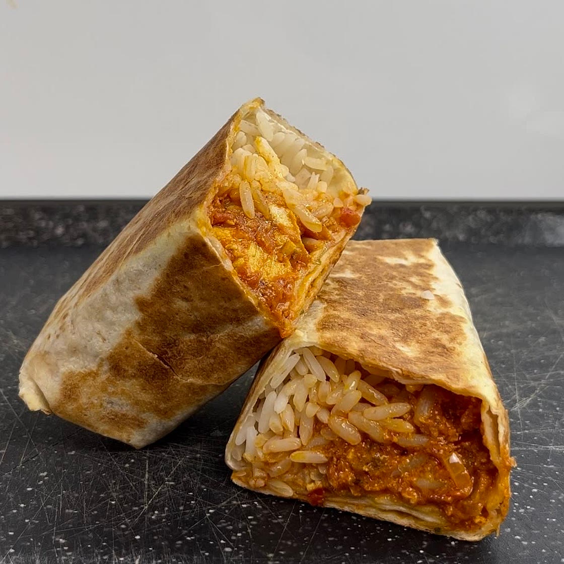 Chicken tikka masala wrap