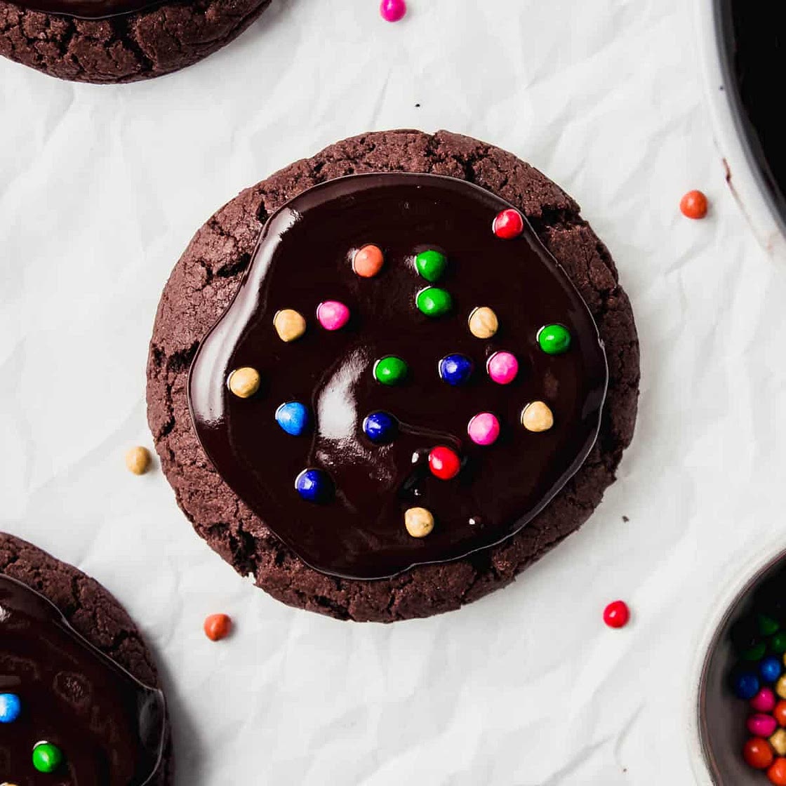GF Crumbl 🙀 Galaxy Brownie Cookies 