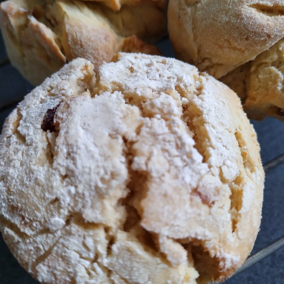 Vegan Cherry Bakewell Scones