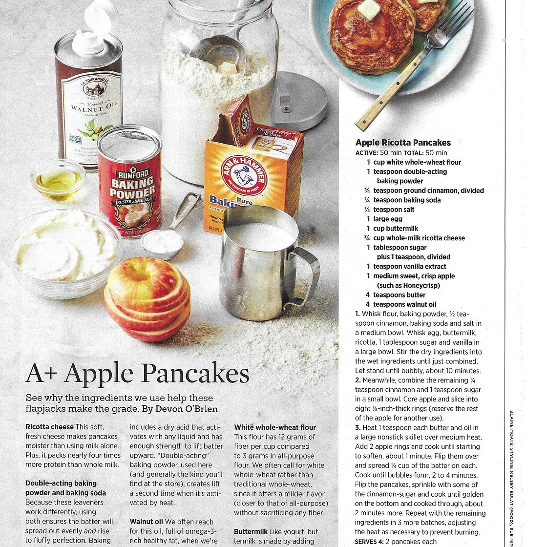 Apple Ricotta Pancakes