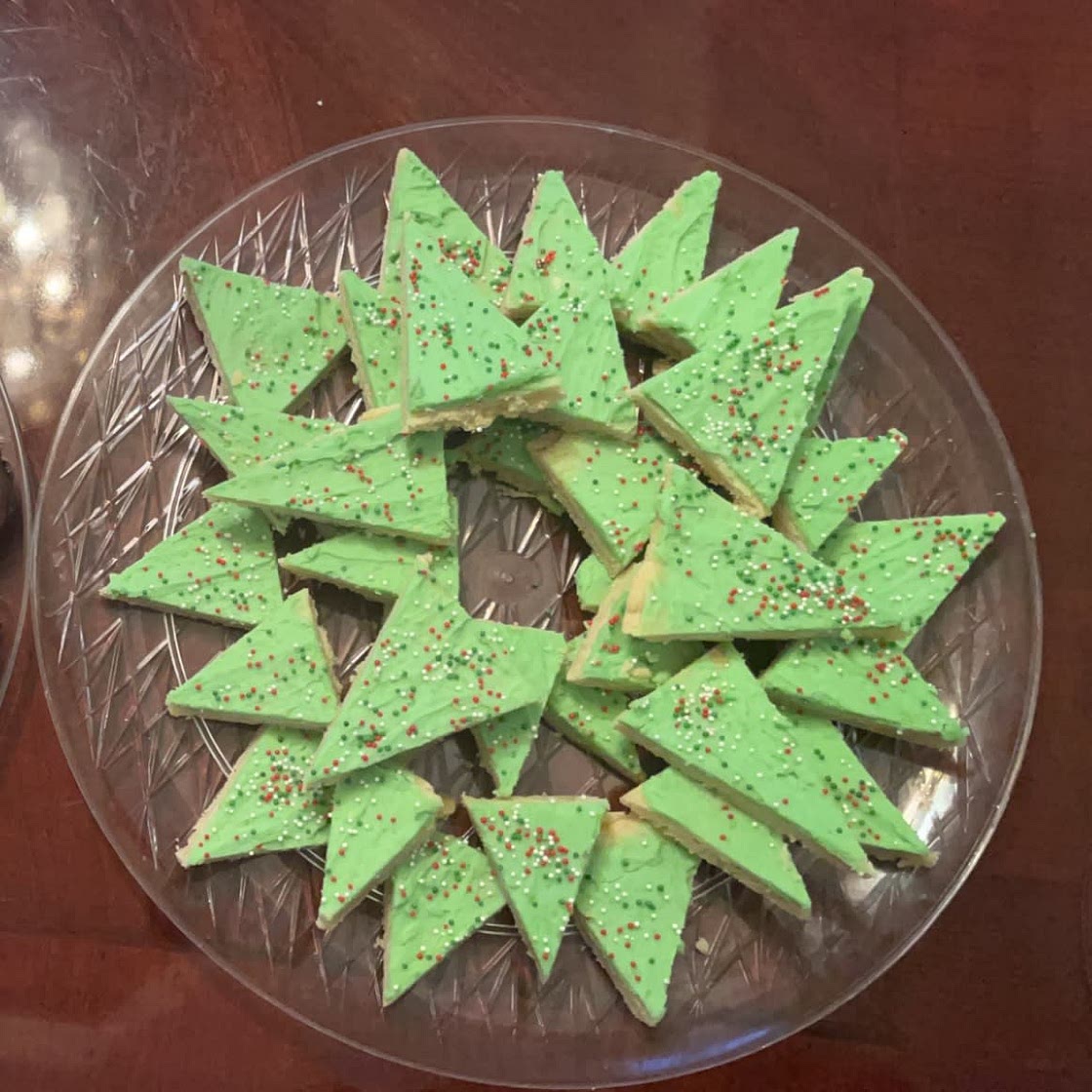 Christmas Tree Sugar Cookie Bars