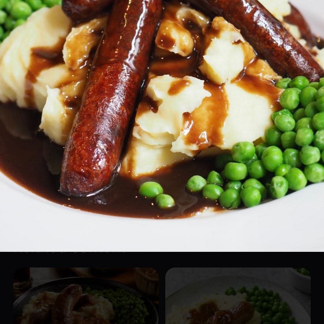 sausage and mash
