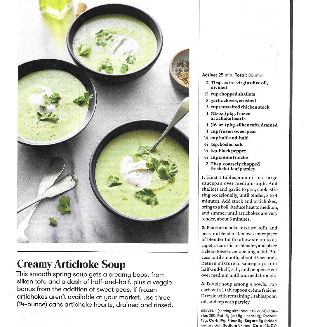 Creamy Artichoke Soup